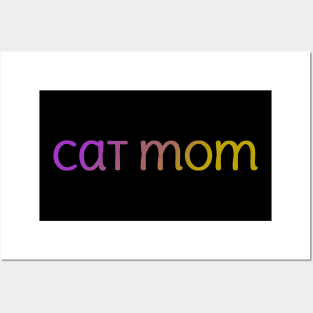 cat mom Posters and Art